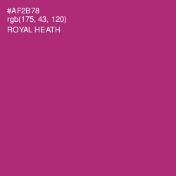 #AF2B78 - Royal Heath Color Image